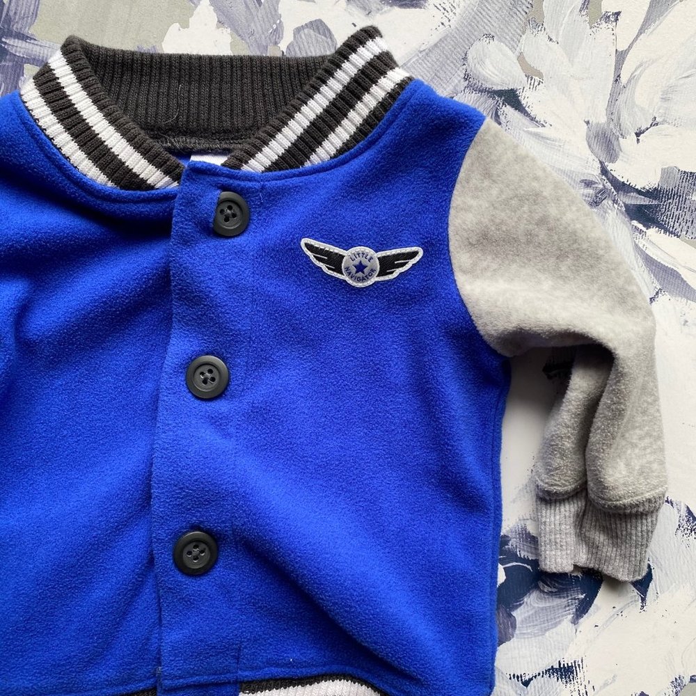 <3/$20> Carter's Just One You Letterman Jacket 3M